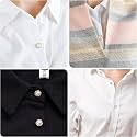 20Pcs Women Shirt Brooch Buttons Pearl No Sew Button Pins Instant Button Jeans Button Pins Women Shirt Safety Brooch