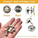 20Pcs Women Shirt Brooch Buttons Pearl No Sew Button Pins Instant Button Jeans Button Pins Women Shirt Safety Brooch