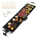 ARLIME 35" Extra Large Electric Griddle, Nonstick Countertop BBQ Grill with Adjustable Temperature, Thermostats and Drip Tray, Teppanyaki Grill for Indoor &amp; Outdoor