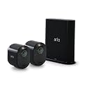 Arlo Ultra Security Camera 4K HDR (2nd Gen, 2020 Release) + SmartHub, Battery Power, Emergency Response, AI Event Captions, 1-Month Trial of Secure Plan, 180° Field of View, 2 Cam, White