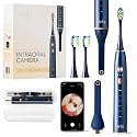 Arly Cam-Brush 1 - Wireless Intraoral Camera &amp; Sonic Electric Toothbrush for Adults - Obsidian Blue
