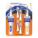 Arm & Hammer Adult Spinbrush Truly Radiant Battery Semi Automatic Toothbrush Value Pack,Multicolour