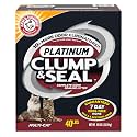 ARM &amp; HAMMER Clump &amp; Seal Platinum Clumping Cat Litter Odor Control, Multi-Cat, 14-Day Odor Control, Online Exclusive Formula, 40 Lbs