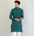 ARMAAN ETHNIC Men Self Design Straight Kurta
