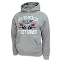 Armed Forces Gear Men's Coast Guard Vintage Basic Hooded Sweatshirt