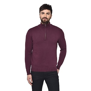 armisto men39s plain half-zip winter sweater - sportscasualoffice wear - ideal for travel