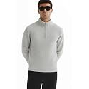 Armisto Men's Plain Half-Zip Winter Sweater - Sports/Casual/Office Wear - Ideal for Travel