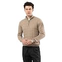 Armisto Men's Plain Half-Zip Winter Sweater - Sports/Casual/Office Wear - Ideal for Travel