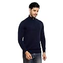 Armisto Men's Plain Half-Zip Winter Sweater - Sports/Casual/Office Wear - Ideal for Travel