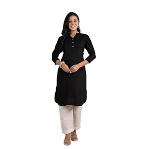 Armiya Rayon Solid Straight Kurta Kurti for