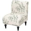 Armless Accent Chair Cover Slipcover for Living Room,Color 09
