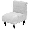 Armless Accent Chair Cover Slipcover for Living Room,Light Grey
