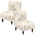 Armless Accent Chair Cover Slipcover for Living Room,Color 08