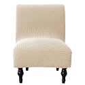 Armless Accent Chair Cover Slipcover for Living Room,Beige