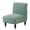 Armless Accent Chair Cover Slipcover for Living Room,Green