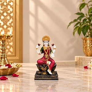 ARMONIA Laxmi Mata Idol with Lotus Throne