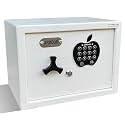 ARMOUR 11 Liter 9 Kg Digital Electronic Safe Box with Keypad Lock &amp; 2 Override Keys (9 IN x 12 IN x 9 IN), High Security Locker for Home &amp; Offices with Dual Lock &amp; In Built Alarm - White Color