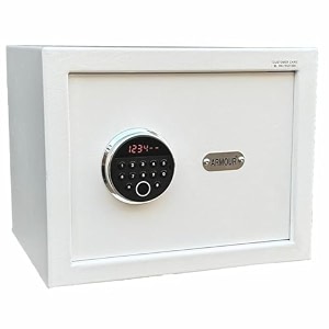armour 29 liter 18 kg wardro 12 bio digital electronic safe lockers with keypad lock amp fingerprint security amp 2 master emergency keys13 in x 15 in x 12 in high security locker for home- grey