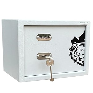 armour safe 11 liter 9 kg mechanical locker  secure lock box  money box  locker with key  home amp hotel safe  mild steel lockers for cash jewellery important documents 9 x 12 x 9 in