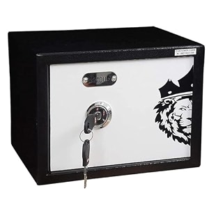 armour safe 11 liter 9 kg mechanical locker  secure lock box  money box  locker with key  home amp hotel safe  mild steel lockers for cash jewellery important documents 9 x 12 x 9 in