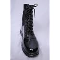 Army DMS Long Boots for Men - Black Leather Military Combat Boots | Lace-Up Design | Rugged Sole Safety Boots