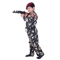 Army Dress for Kids | Indian Military Soldier Fancy Dress Costume | Polyester Fabric | Army Uniform for Boys &amp; Girls | School Fancy Dress, Role Play, Independence Day &amp; Republic Day