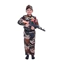 Army Dress for Kids | Indian Military Soldier Fancy Dress Costume | Polyester Fabric | Army Uniform for Boys &amp; Girls | School Fancy Dress, Role Play, Independence Day &amp; Republic Day