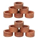 Handmade Wood Napkin Ring Set with Napkin Rings (‎NHNR- 06-12 M)