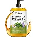 Arnica Sore Muscle Massage Oil – 100% Pure & Natural - Massage Therapy for Muscles & Joints – Body Oil Infused with Arnica Extract, Lavender Oil, Peppermint Oil & Chamomile Oil – 8 FL OZ