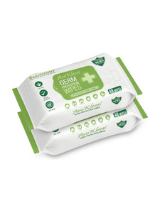 aro kleen germ protection wipes disinfectant wet wipes for skin  surfaces pack of 2