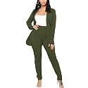 Aro Lora Pant Suits for Women Dressy Casual 2 Piece Outfits