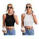 ARO.Women39s amp Girls39 Sleeveless Round Neck Solid