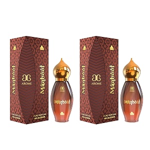 arochem taj edition maqbool pure perfume 9 ml  alcohol-free unisex perfume roll on  pack of 2