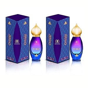 arochem taj edition omaar attar perfume pack of 2 9ml each alcohol-free roll-on attar unisex fragrance for men and women