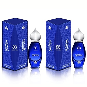 arochem taj edition sultan pure attar perfume -pack of 2 9ml each no alcohol unisex perfume roll-on for men and women