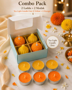 AROK Laddu Modak combo Candle Multicolor Pack