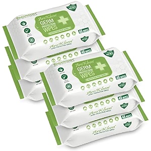 arokleen 9999 288 count germ protection multipurpose thick amp soft wet wipes 100 alcohol-free disinfectant sanitizer wet wipes for skin amp surfaces aloe vera fragrance anti germ pack of 6
