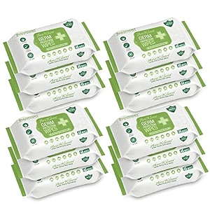 arokleen 9999 576 count germ protection multipurpose thick amp soft wet wipes 100 alcohol-free disinfectant sanitizer wet wipes for skin amp surfaces aloe vera fragrance anti germ pack of 12