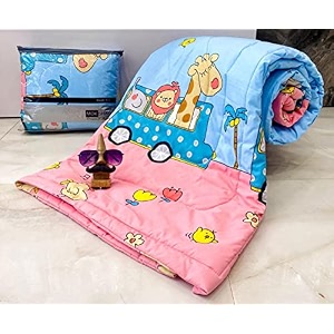 aroma brand- cotton winter cartoon kids single bed comforterac quilt for boys and girls size 60  100 inches multi-car animals