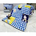 Aroma Brand- Cotton Winter Cartoon Kids Single Bed Comforter/AC Quilt for Boys and Girls (Size 60 * 100 inches) (Blue-Bunny)| TC - 250