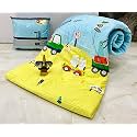Aroma Brand- Cotton Winter Cartoon Kids Single Bed Comforter/AC Quilt for Boys and Girls (Size 60 * 100 inches) (Yellow-Buses)| TC - 250