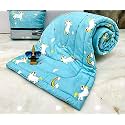 Aroma Brand- Cotton Winter Cartoon Kids Single Bed Comforter/AC Quilt for Boys and Girls (Size 60 * 100 inches) (Sky-Unicornss)| TC - 250