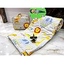 Aroma Brand- Cotton Winter Cartoon Kids Single Bed Comforter/AC Quilt for Boys and Girls (Size 60 * 100 inches) (Grey-Zoo)| TC - 250