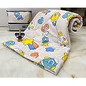 Aroma Brand- Cotton Winter Cartoon Kids Single Bed Comforter/AC Quilt for Boys and Girls (Size 60 * 100 inches) (Cream-Stars)| TC - 250