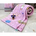 Aroma Brand- Cotton Winter Cartoon Kids Single Bed Comforter/AC Quilt for Boys and Girls (Size 60 * 100 inches) (Baby Pink-Space)| TC - 250