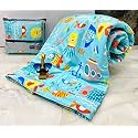 Aroma Brand- Cotton Winter Cartoon Kids Single Bed Comforter/AC Quilt for Boys and Girls (Size 60 * 100 inches) (Sky-Fishes)| TC - 250