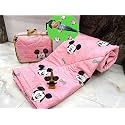 Aroma Brand- Cotton Winter Cartoon Kids Single Bed Comforter/AC Quilt for Boys and Girls (Size 60 * 100 inches) (Pink-Miks)| TC - 250