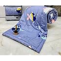 Aroma Brand- Cotton Winter Cartoon Kids Single Bed Comforter/AC Quilt for Boys and Girls (Size 60 * 100 inches) (Purple-Fishes)| TC - 250