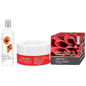 aroma magic aromatic skin toner 100ml and aroma magic vitamin c day cream 50g