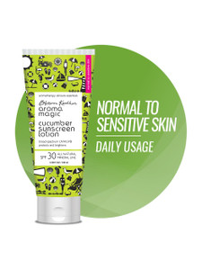 aroma magic sunscreen - spf 30 pa cucumber lotionbrightens  protect from uvauvbnormal-sensitive skin